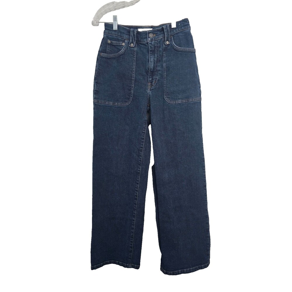 Madewell Women Size 27 The Perfect Vintage Wide Leg Jean Blue Denim Medium Wash